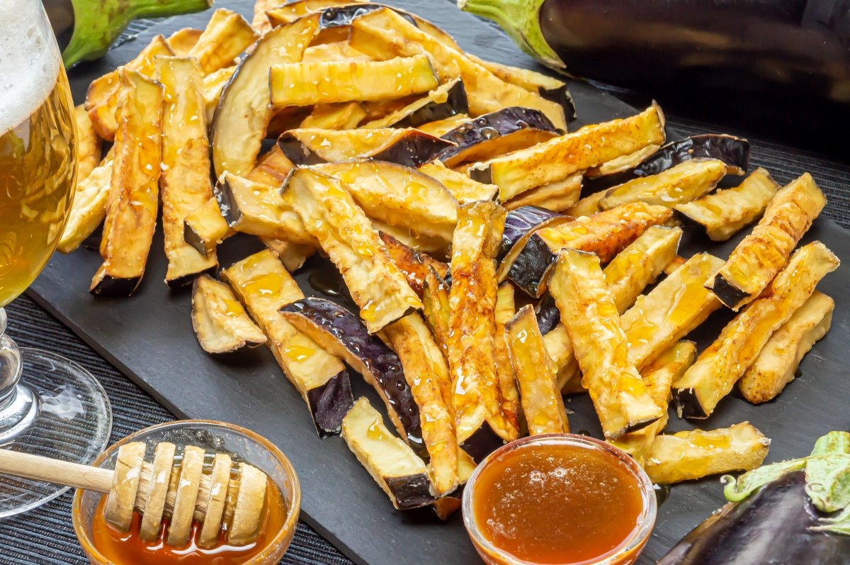 Berenjenas Fritas Con Miel