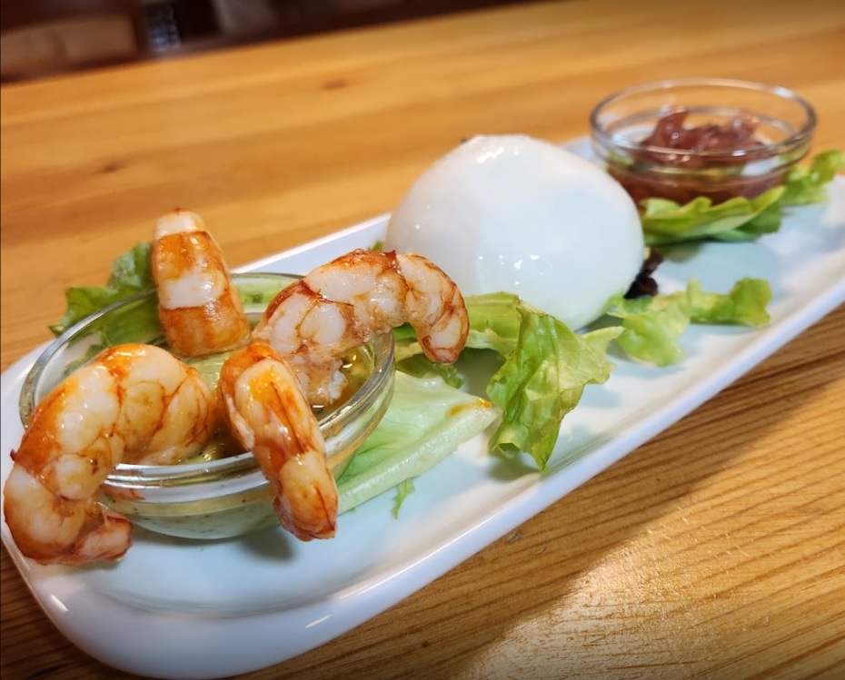 Burrata Gambas