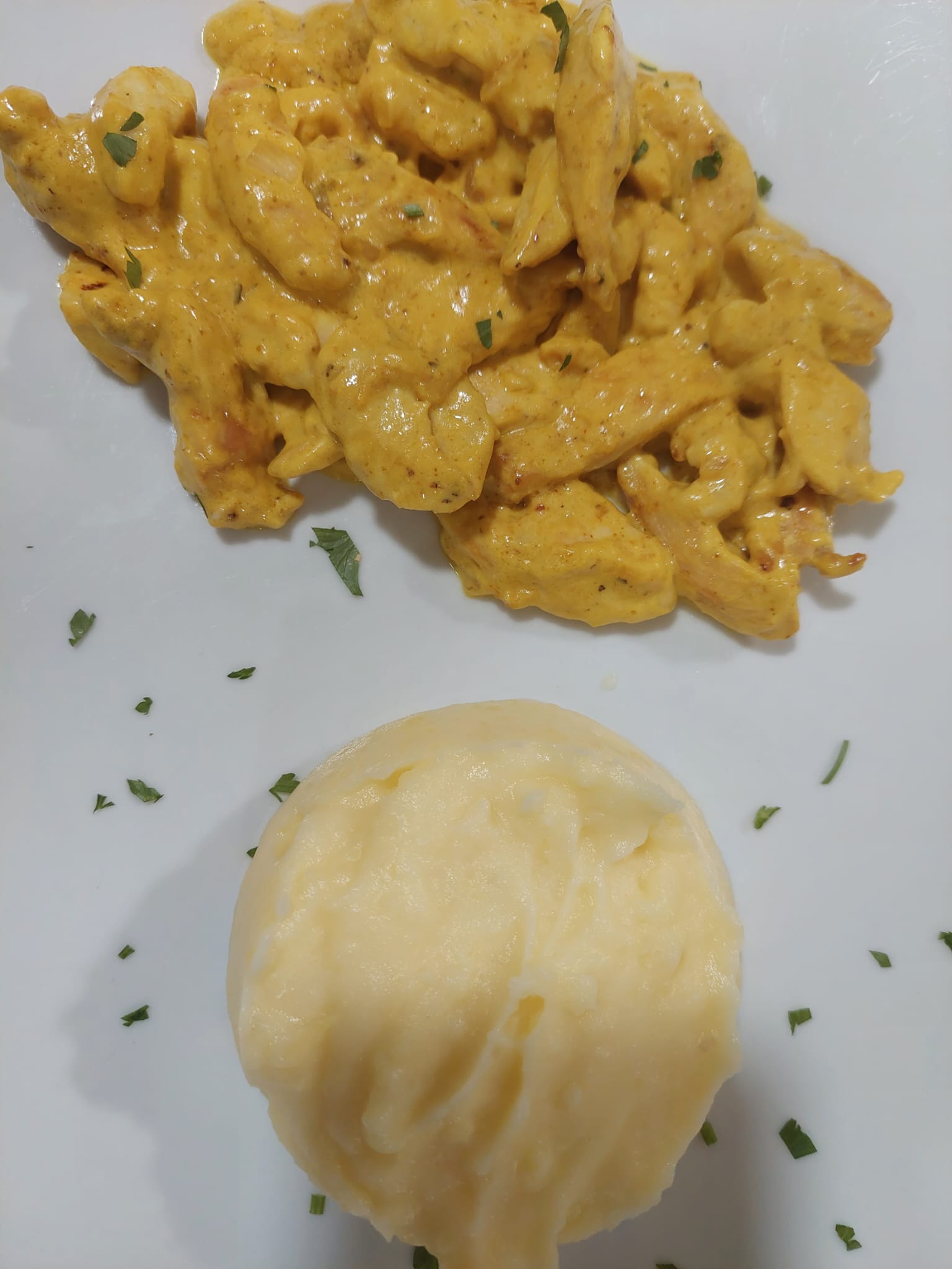 Pollo al curry